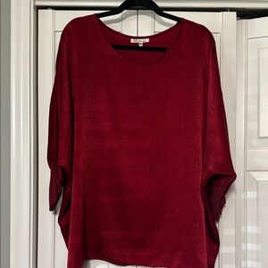 Aunt Wanda Deep Red Blouse